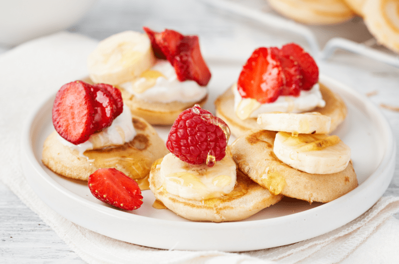 Baby Banana Coconut Pancakes