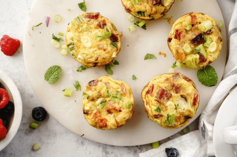 Spring Veggie Frittata Bites