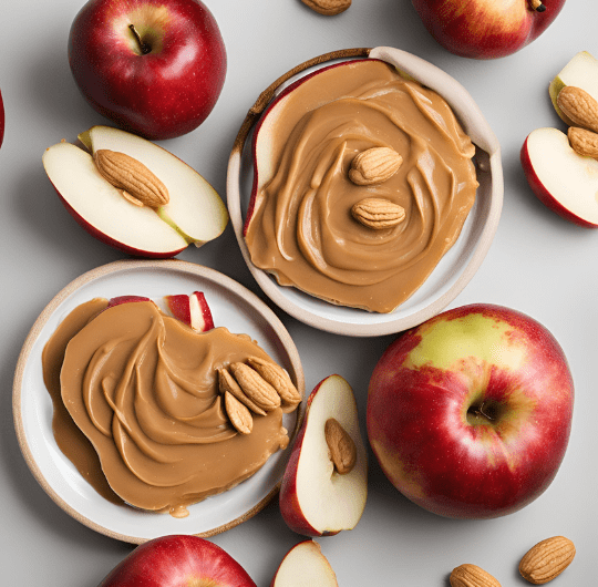 Apple Slices with Almond Butter
