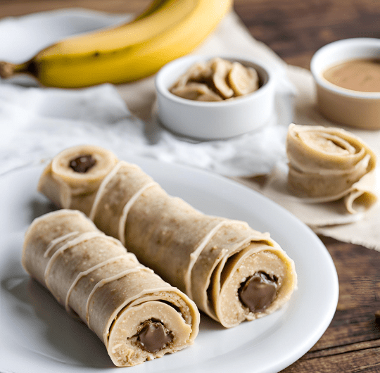 Organic Peanut Butter Banana Roll-Ups