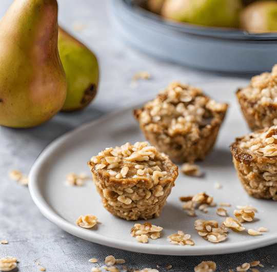 Healthy Pear and Oatmeal Bites